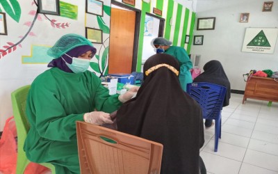 Antusiasme Peserta Didik Mengikuti Vaksinasi Covid-19